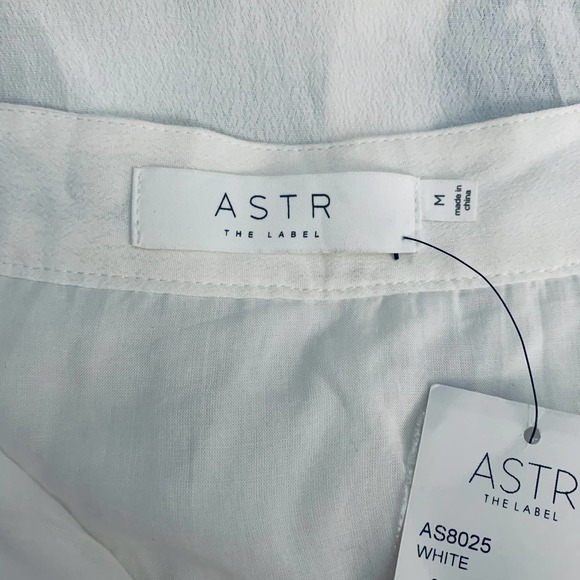 New! ASTR The Label High Waist Button Maxi A-Line Skirt Crochet White Size M - Picture 9 of 11